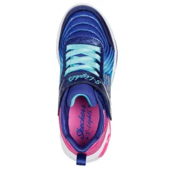Sneakers & Athletic*Skechers Girl's , S-Lights: Wavy Beams - Ombre Express Sneaker - Little Kid Navy Multi