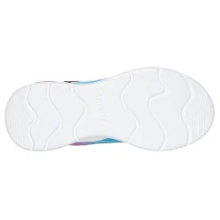 Sneakers & Athletic*Skechers Girl's , S-Lights: Wavy Beams - Ombre Express Sneaker - Little Kid Navy Multi