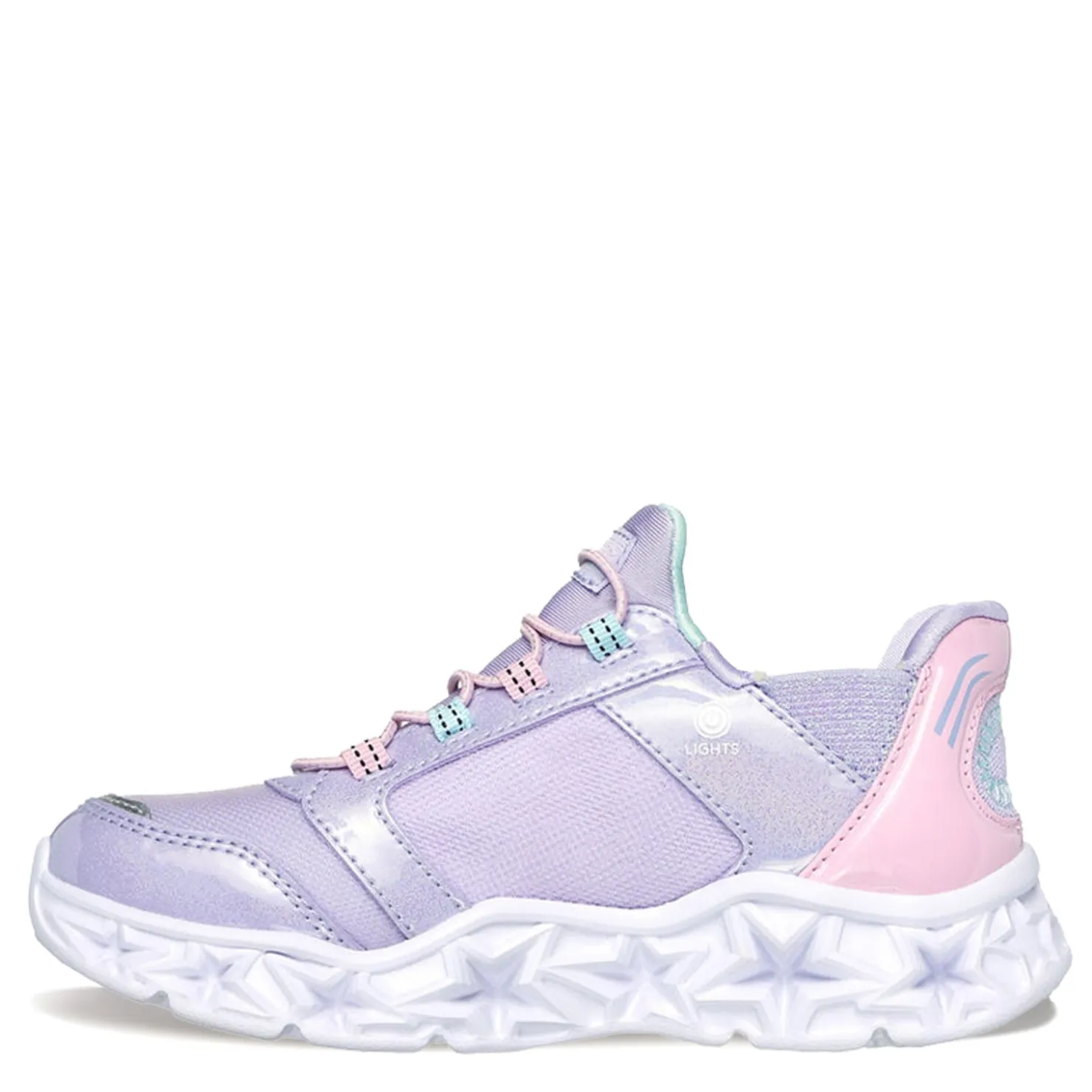 Little Kid (10.5-3)*Skechers Girl's , Slip-ins: Galaxy Lights - Bright Cosmic Sneaker - Little Kid Purple Pink