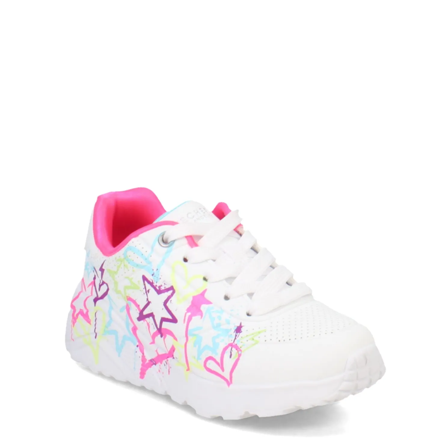 Little Kid (10.5-3)*Skechers Girl's Street, Uno Lite - My Drip Sneaker - Little Kid White Multi