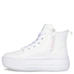 Big Kid (3.5-7)*Skechers Girl's Street, JGoldcrown: Hyperlift Sneaker - Little Kid & Big Kid White Multi Hearts
