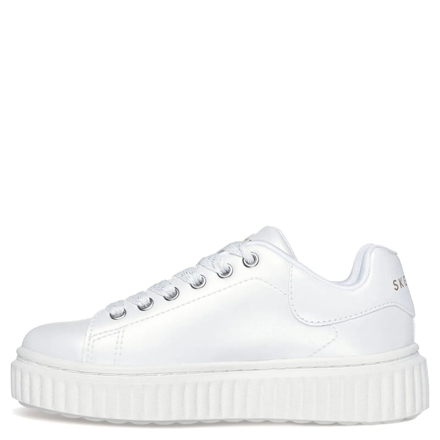 Sneakers & Athletic*Skechers Girl's Street, JGoldcrown: Hi Ridge Sneaker - Little Kid & Big Kid White/Gold