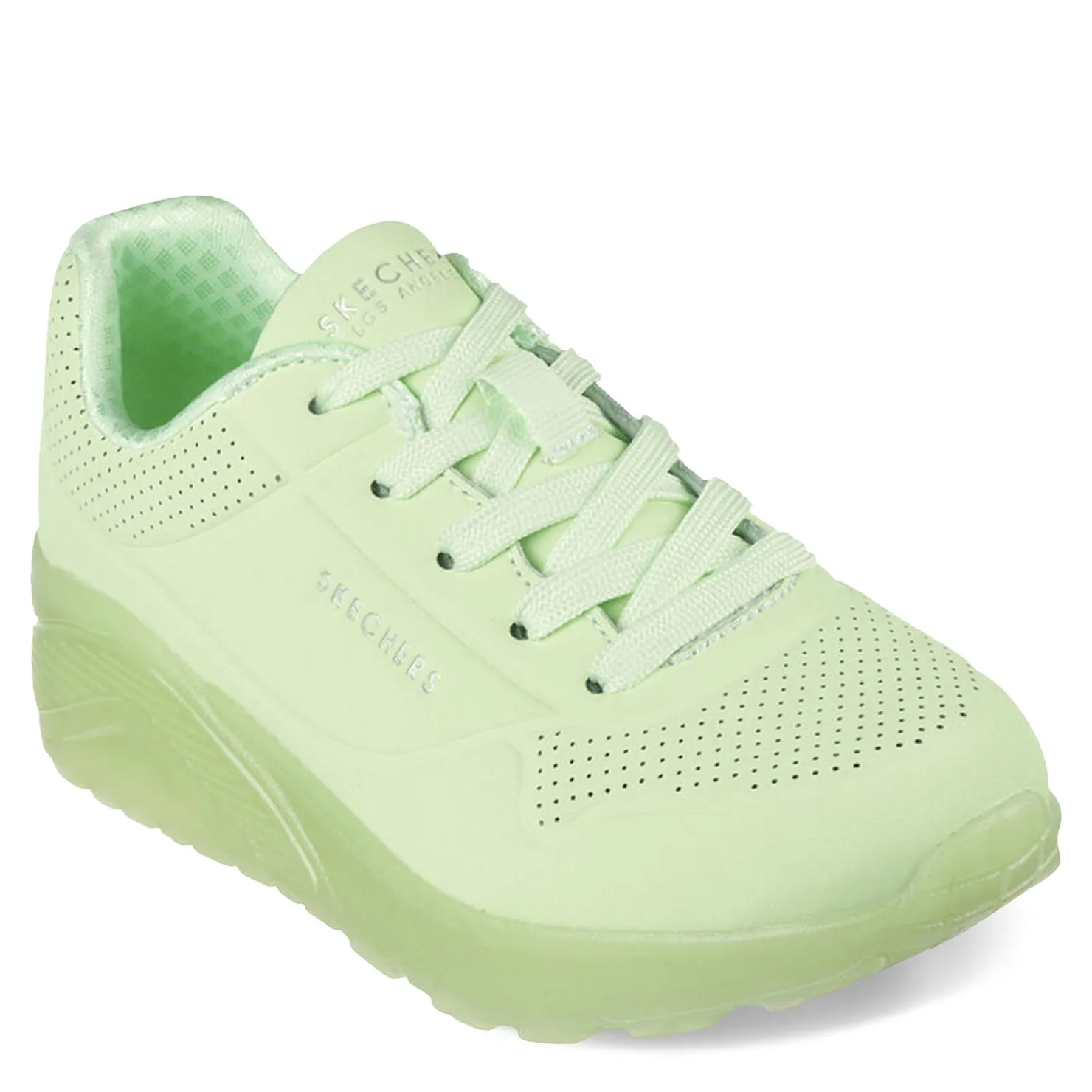Big Kid (3.5-7)*Skechers Girl's Street, Uno Ice Sneaker - Little Kid Light Green