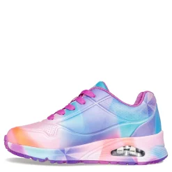Little Kid (10.5-3)*Skechers Girl's Street, Uno Gen1 - Prism Burst Sneaker - Little Kid Purple Multi