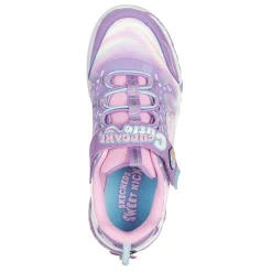 Sneakers & Athletic*Skechers Girl's , Sweet Kickz: Cupcake Cutie Sneaker - Little Kid Lavender Multi