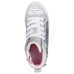 Sneakers & Athletic*Skechers Girl's , Twi-Lites - Charm Glitz Sneakers – Toddler Silver Multi
