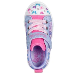 Sneakers & Athletic*Skechers Girl's , Twinkle Toes: Twinkle Sparks - Ombre Flutter Sneaker - Toddler Lavender Multi