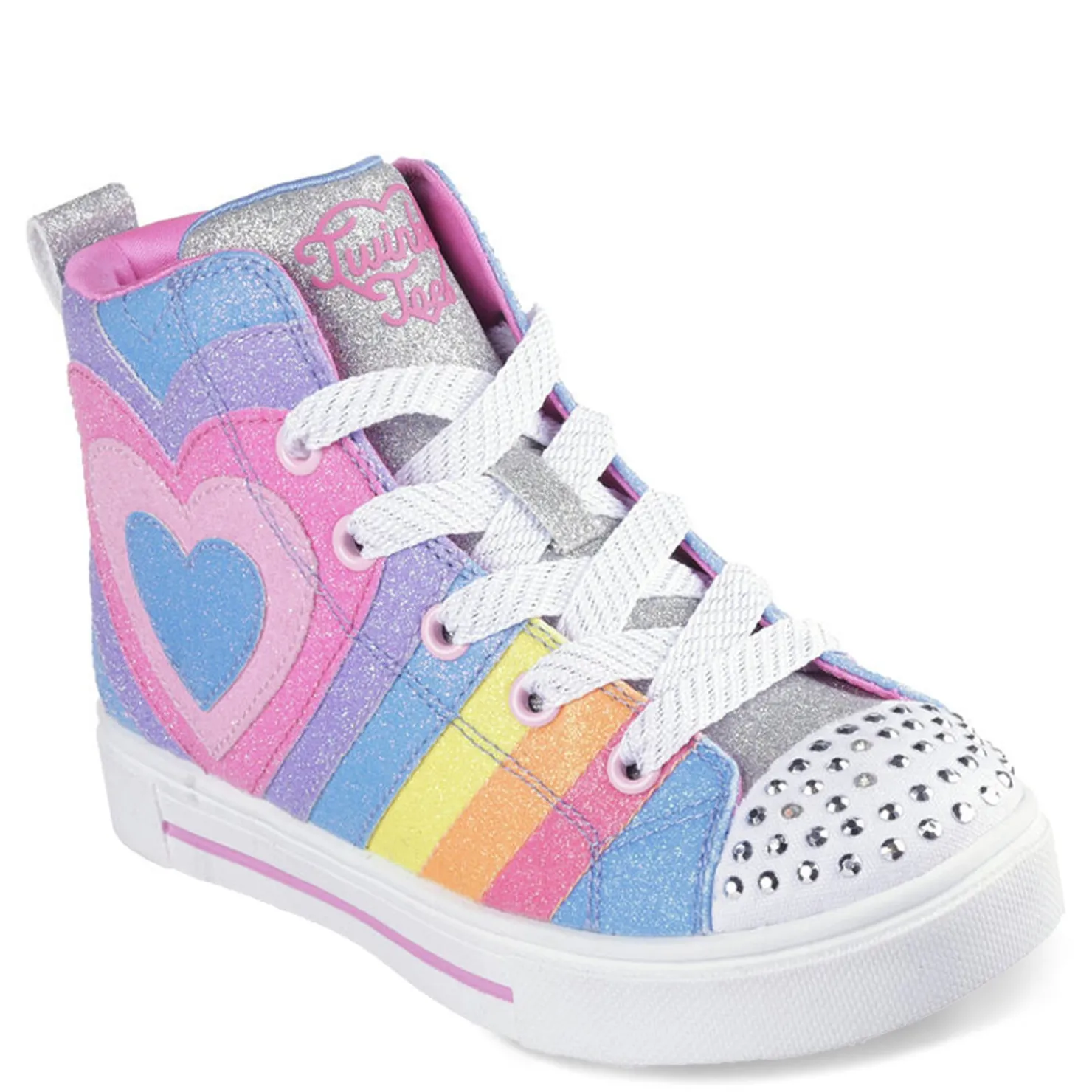 Sneakers & Athletic*Skechers Girl's , Twinkle Toes: Twinkle Sparks - Heart Pop Sneaker - Little Kid Multi