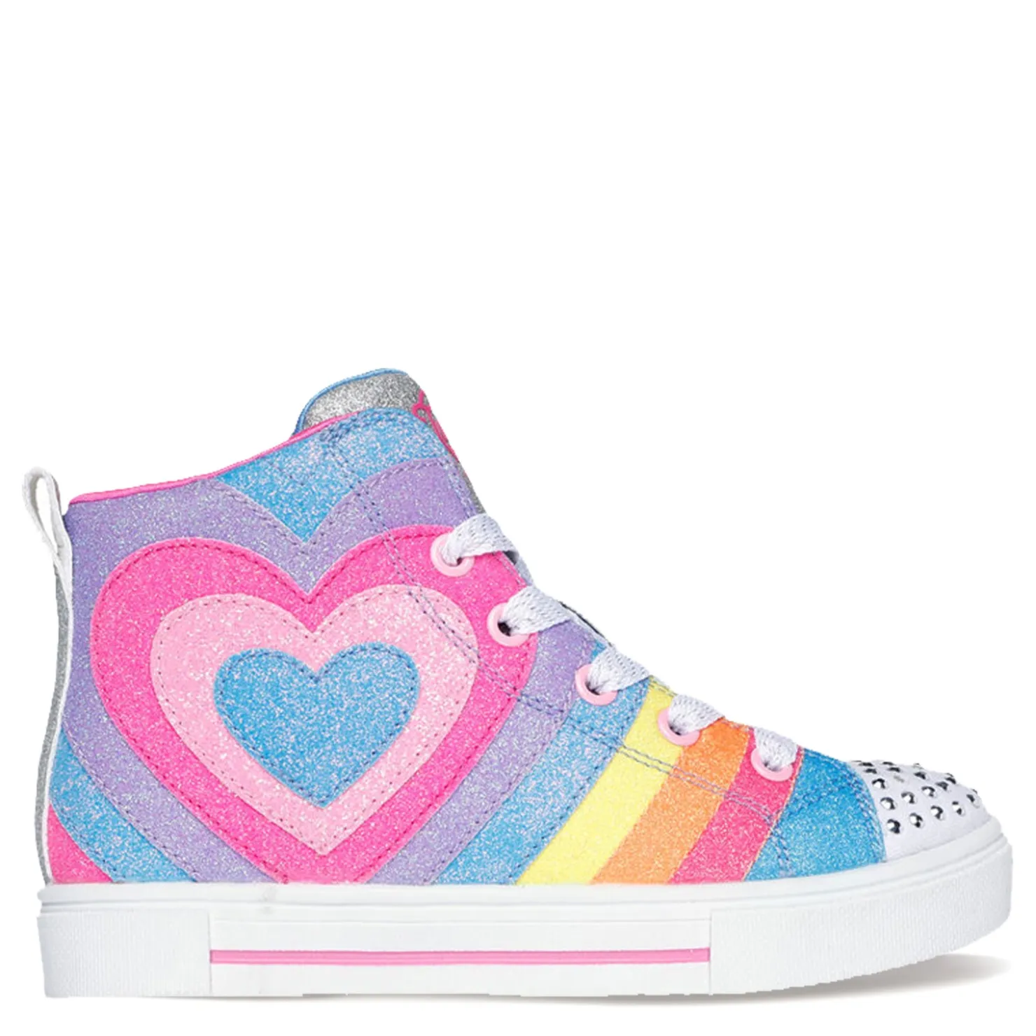 Sneakers & Athletic*Skechers Girl's , Twinkle Toes: Twinkle Sparks - Heart Pop Sneaker - Little Kid Multi