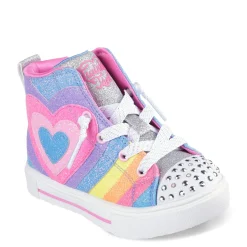 Toddler (3.5-10)*Skechers Girl's , Twinkle Toes: Twinkle Sparks - Heart Pop Sneaker - Toddler Multi