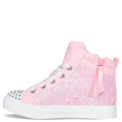Little Kid (10.5-3)*Skechers Girl's , Twinkle Toes: Twinkle Sparks - Charm Bestie High Top Sneaker - Little Kid Pink