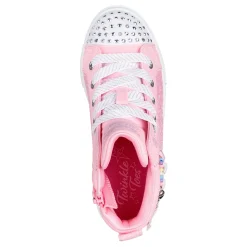 Little Kid (10.5-3)*Skechers Girl's , Twinkle Toes: Twinkle Sparks - Charm Bestie High Top Sneaker - Little Kid Pink