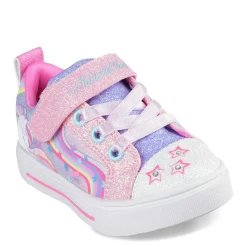 Toddler (3.5-10)*Skechers Girl's , Twinkle Toes: Twinkle Sparks - Whimsical Shimmer Sneaker - Toddler Pink Multi