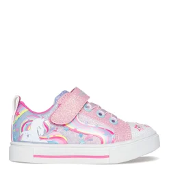 Toddler (3.5-10)*Skechers Girl's , Twinkle Toes: Twinkle Sparks - Whimsical Shimmer Sneaker - Toddler Pink Multi