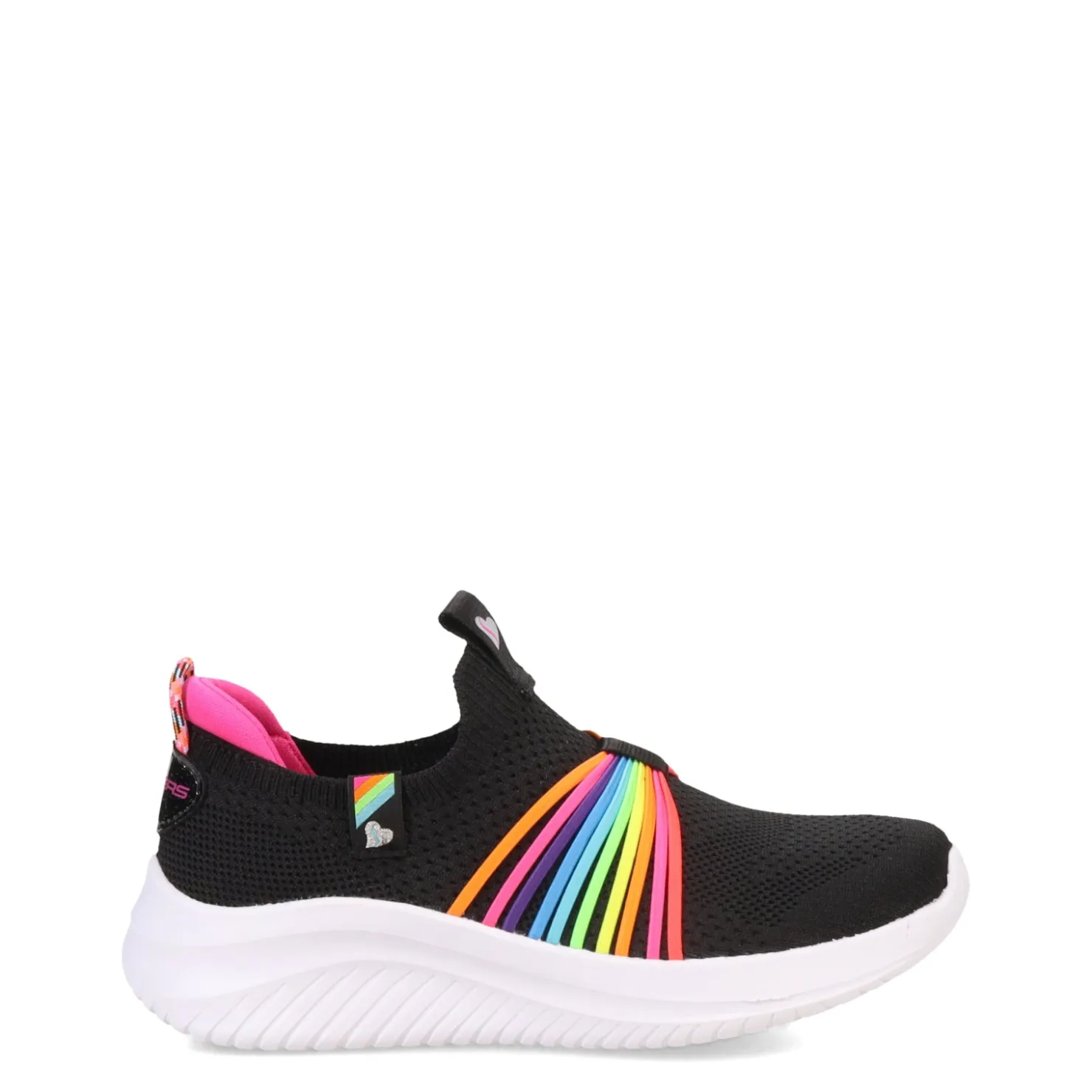Little Kid (10.5-3)*Skechers Girl's , Ultra Flex 3.0 - Rainbow Speed Sneaker – Little Kid Black Multi