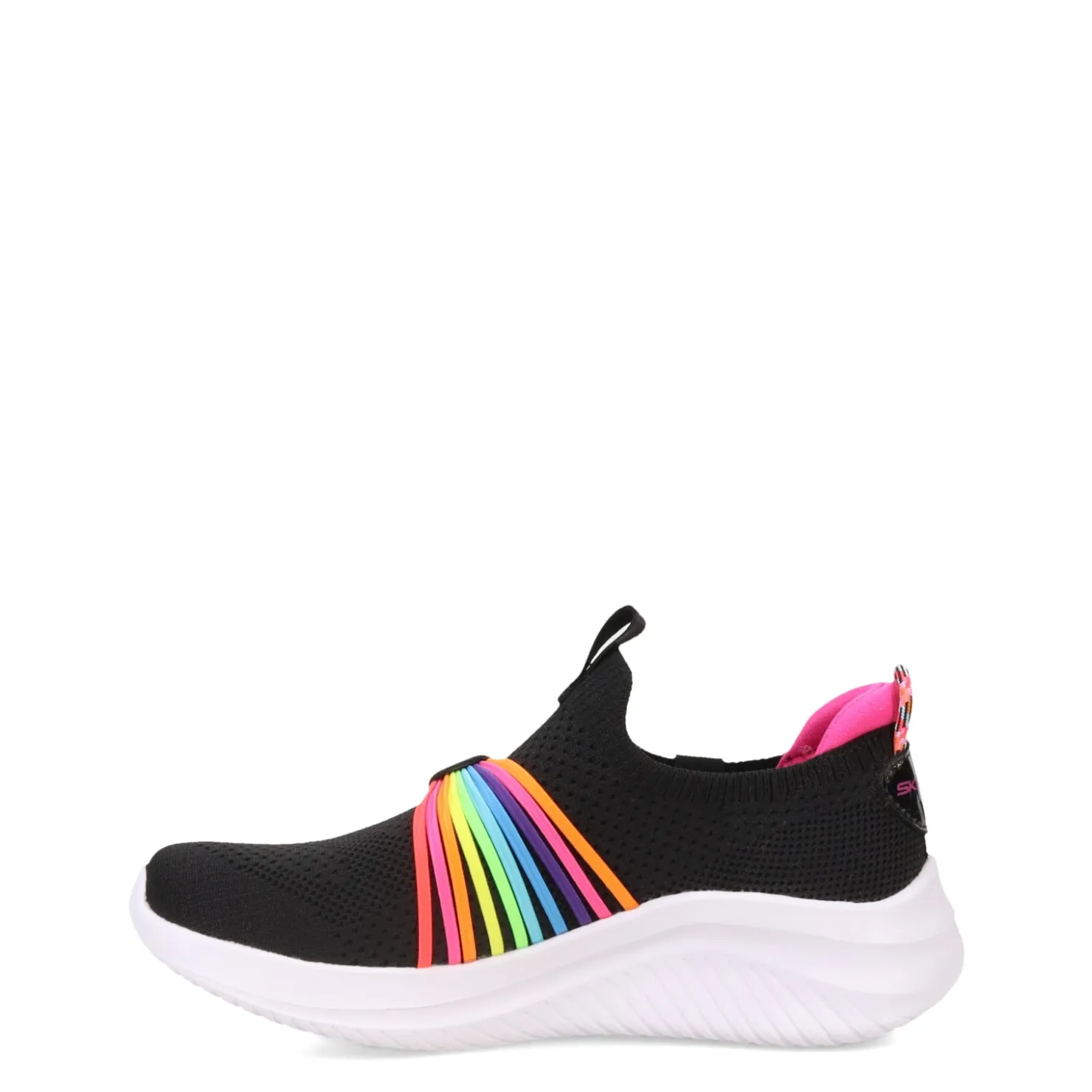 Little Kid (10.5-3)*Skechers Girl's , Ultra Flex 3.0 - Rainbow Speed Sneaker – Little Kid Black Multi