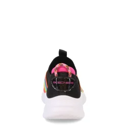 Little Kid (10.5-3)*Skechers Girl's , Ultra Flex 3.0 - Rainbow Speed Sneaker – Little Kid Black Multi