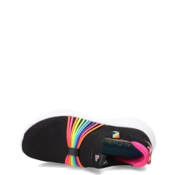 Little Kid (10.5-3)*Skechers Girl's , Ultra Flex 3.0 - Rainbow Speed Sneaker – Little Kid Black Multi
