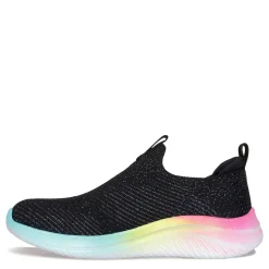 Big Kid (3.5-7)*Skechers Girl's , Ultra Flex 3.0 - Shimmer Stroll Sneaker - Little Kid & Big Kid Black Multi