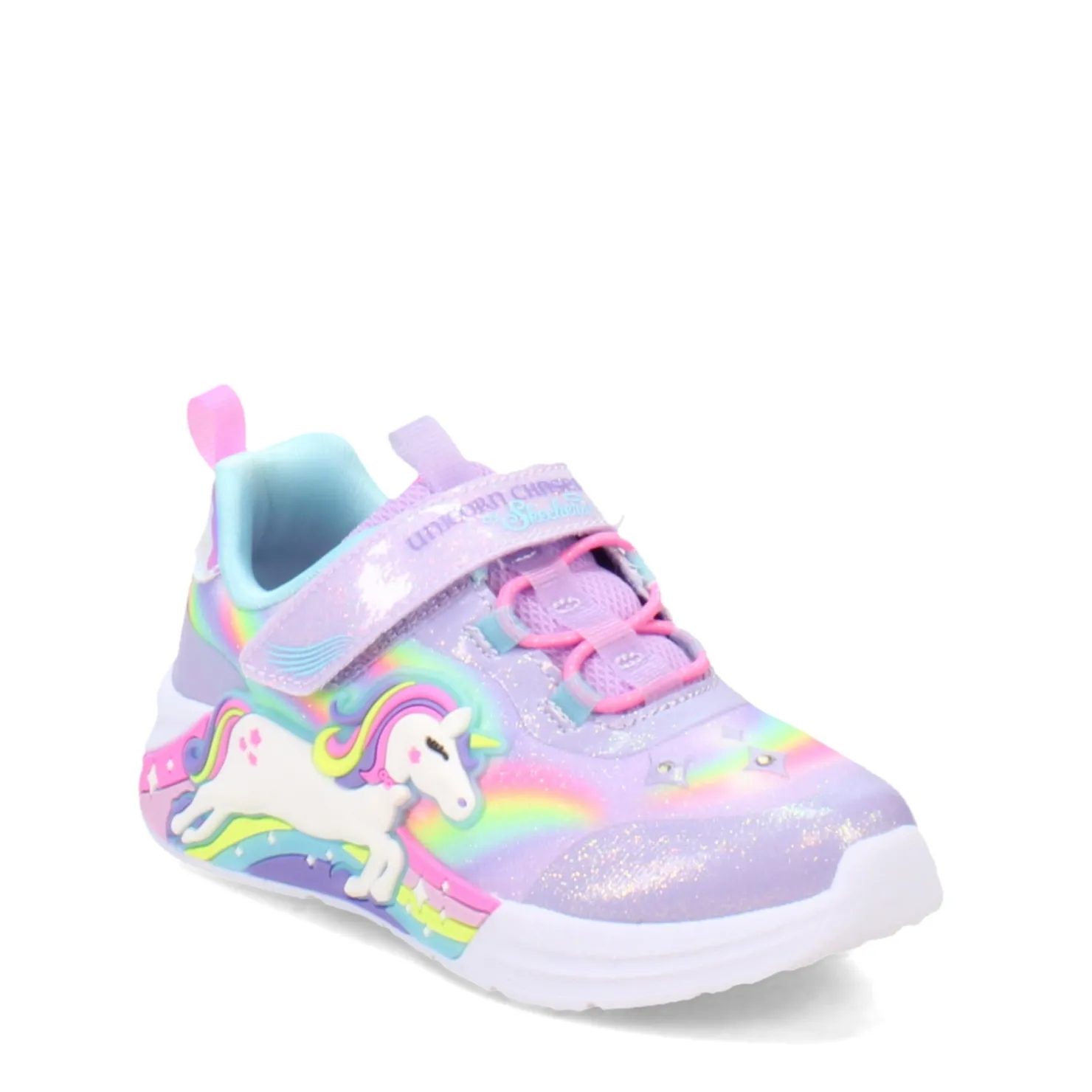Sneakers & Athletic*Skechers Girl's , Unicorn Chaser Sneaker -Toddler Lavender Multi