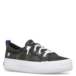 Big Kid (3.5-7)*Sperry Girl's , Crest Vibe Platform Sneaker - Little Kid & Big Kid Black Multi