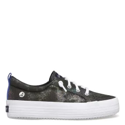 Big Kid (3.5-7)*Sperry Girl's , Crest Vibe Platform Sneaker - Little Kid & Big Kid Black Multi