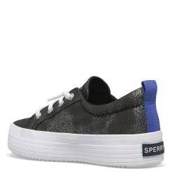 Big Kid (3.5-7)*Sperry Girl's , Crest Vibe Platform Sneaker - Little Kid & Big Kid Black Multi