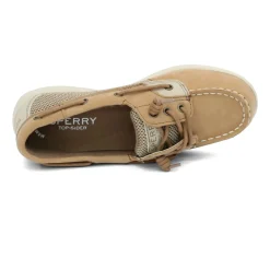 Boat Shoes*Sperry Girl's , Shoresider Jr Boat Shoe - Little Kid & Big Kid Linen