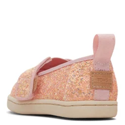 Slip On Shoes*TOMS Girl's , Alpargata Classic Slip-On - Toddler Pink Glitter