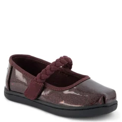 Flats*TOMS Girl's , Tiny Mary Jane - Toddler Blackberry Confetti