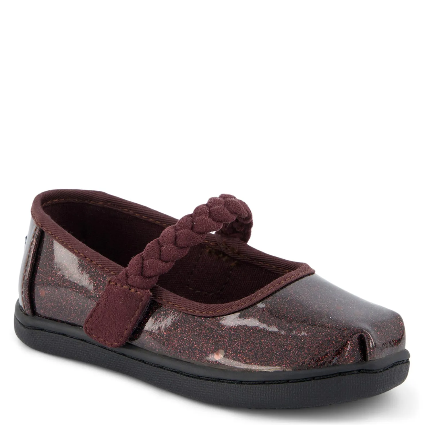 Toddler (3.5-10)*TOMS Girl's , Tiny Mary Jane - Toddler Blackberry Confetti
