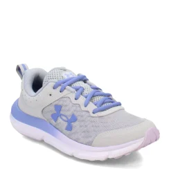 Big Kid (3.5-7)*Under Armour Girl's , Assert 10 Running Shoe - Big Kid Mod Gray/Nebula Purple/Baja Blue