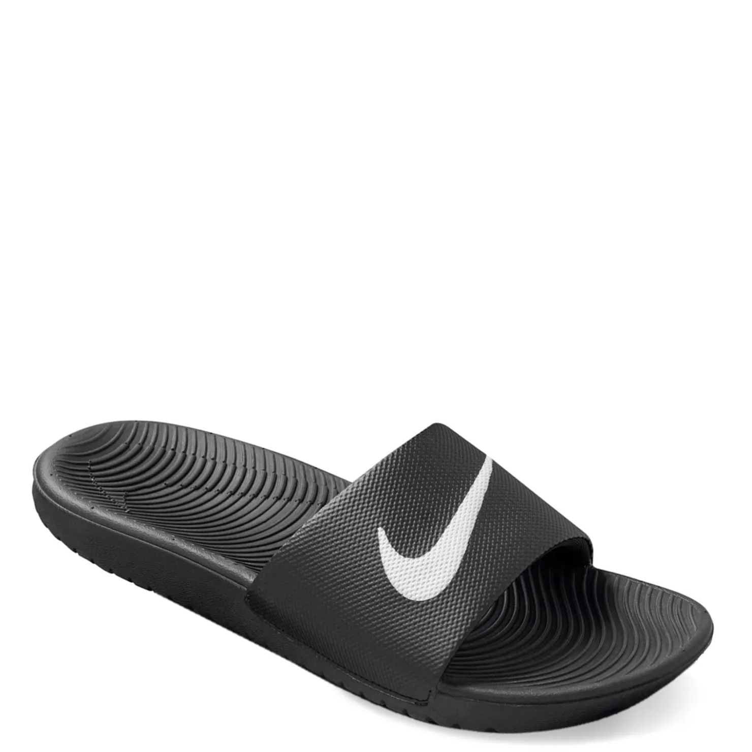 Sandals*Nike Kid's , Kawa Slide Sandal - Little Kid & Big Kid Black/White