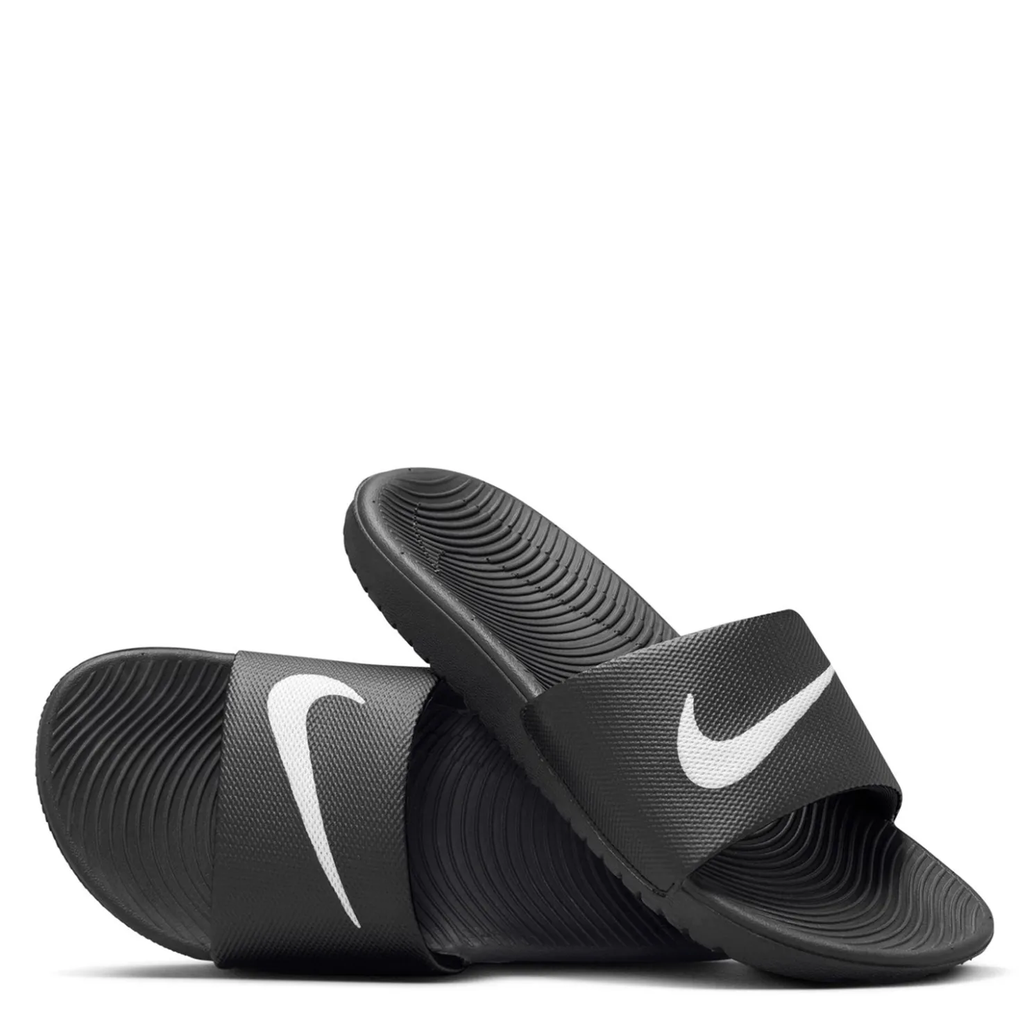 Sandals*Nike Kid's , Kawa Slide Sandal - Little Kid & Big Kid Black/White