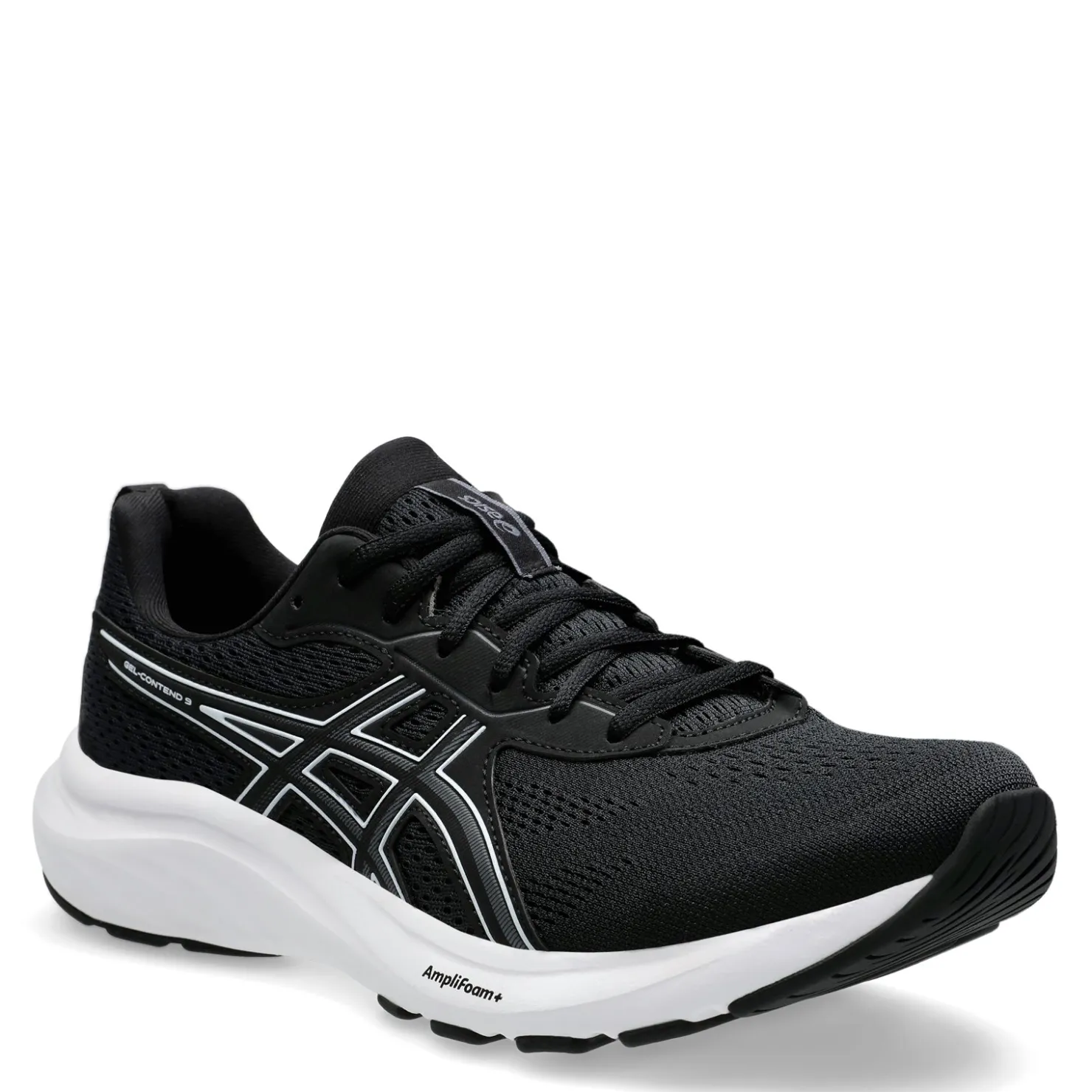 Running*ASICS Men's , GEL-Contend 9 Running Shoe Black/White