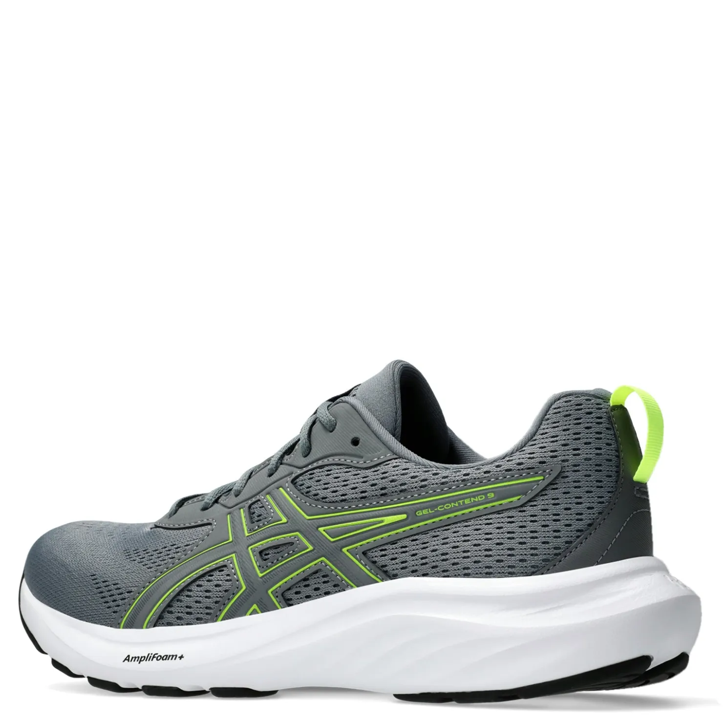 Running*ASICS Men's , GEL-Contend 9 Running Shoe - Extra Wide Width Steel Grey/Safety Yellow