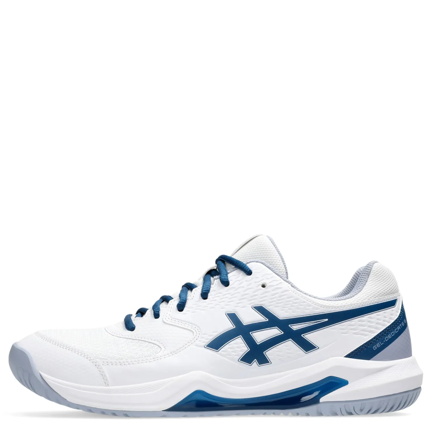 Court*ASICS Men's , GEL-Dedicate 8 Pickleball Shoe White/Mako Blue