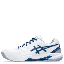 Sneakers & Athletics*ASICS Men's , GEL-Dedicate 8 Tennis Shoe - Wide Width White/Mako Blue