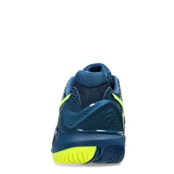 Court*ASICS Men's , GEL-Resolution 9 Tennis Shoe Mako Blue/Safety Yellow