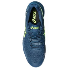 Court*ASICS Men's , GEL-Resolution 9 Tennis Shoe Mako Blue/Safety Yellow