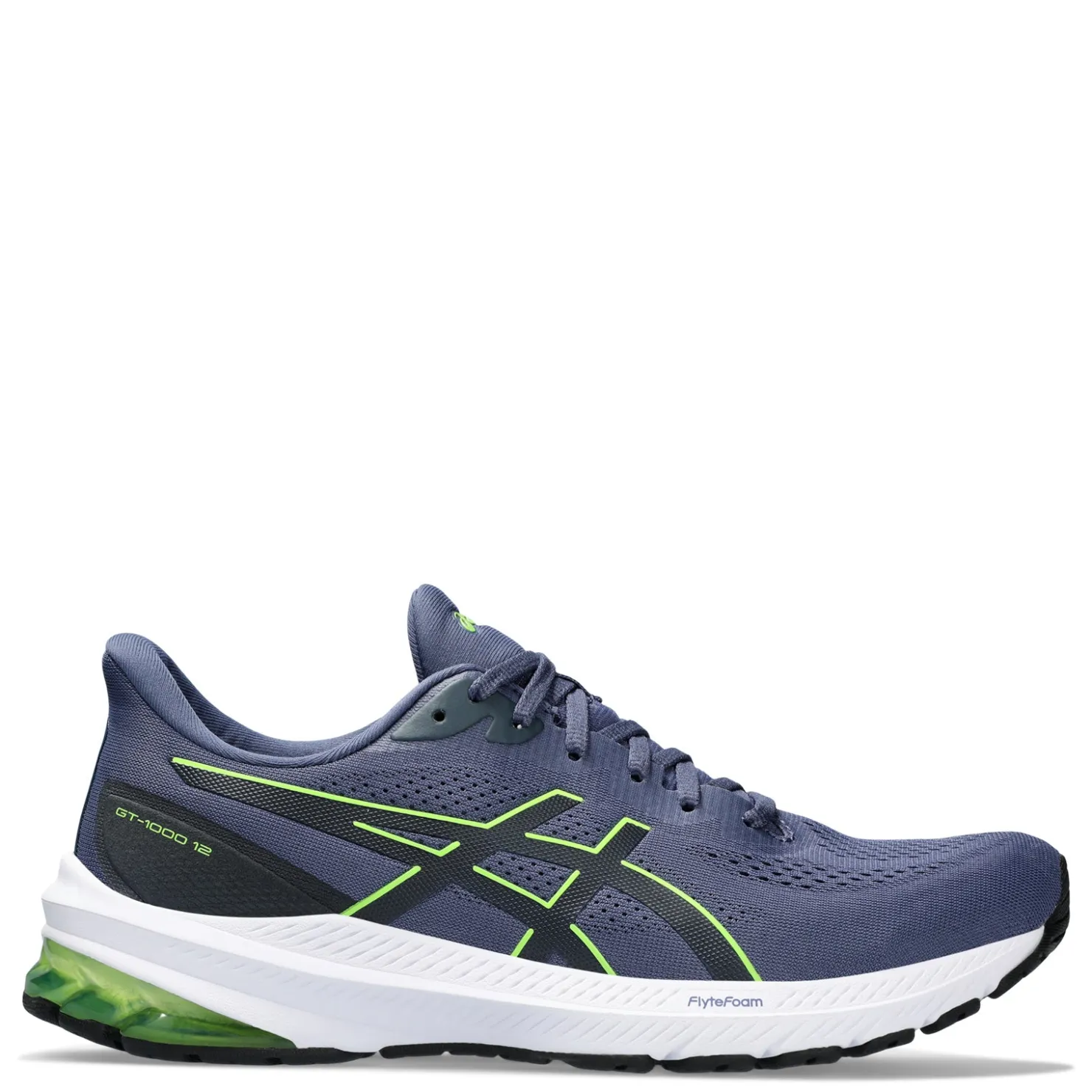 Running*ASICS Men's , GT-1000 12 Running Shoe Thunder Blue/Electric Lime