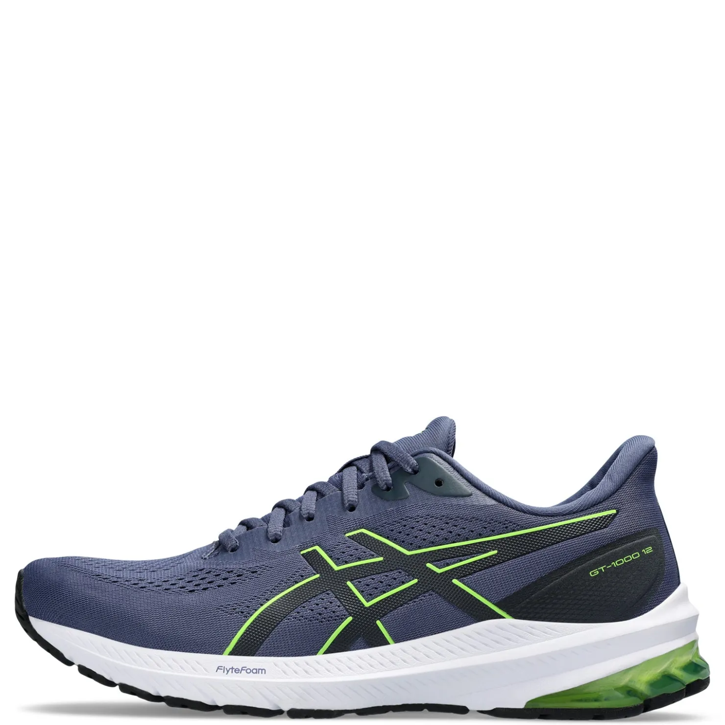 Running*ASICS Men's , GT-1000 12 Running Shoe Thunder Blue/Electric Lime