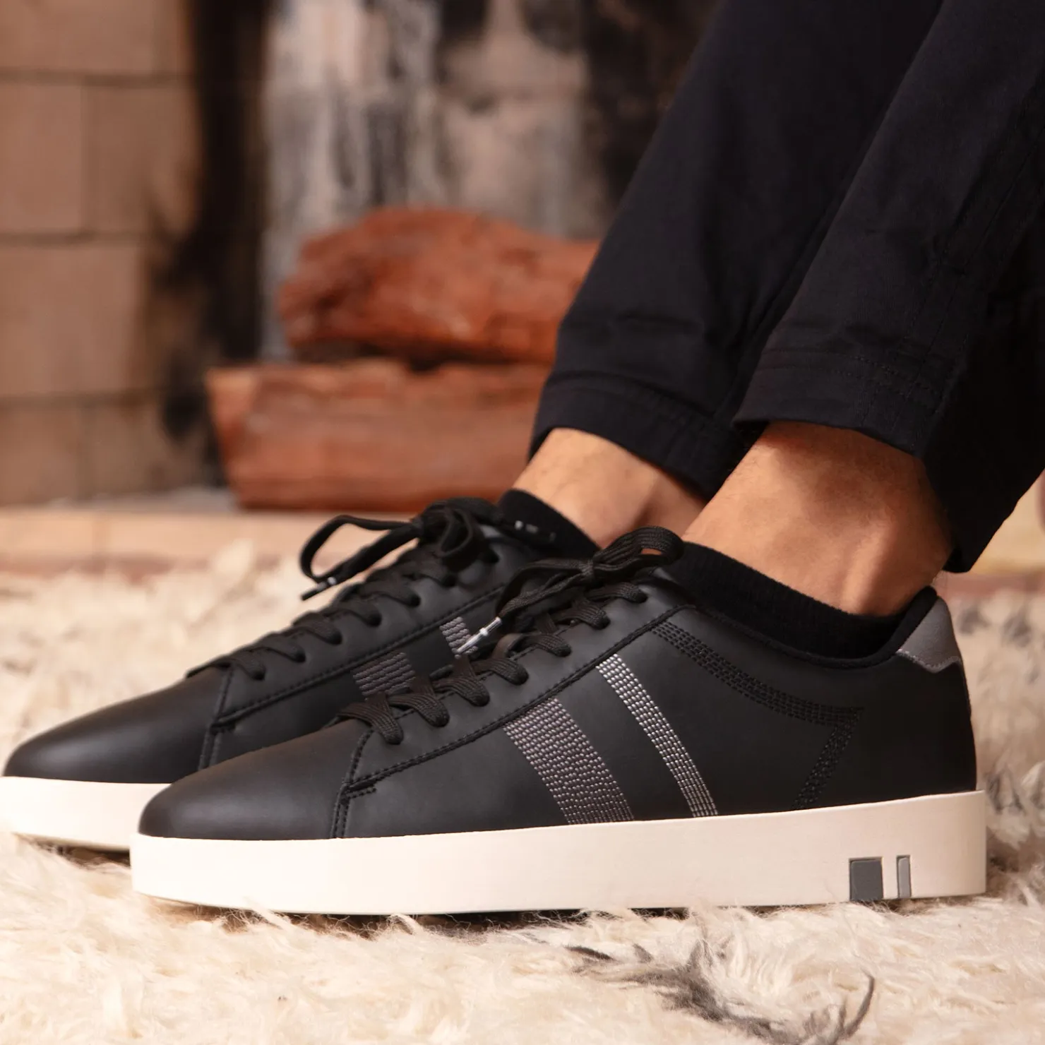 Sneakers & Athletics*Ben Sherman Men's , Boxwell Sneaker Black/Whisper/Charcoal