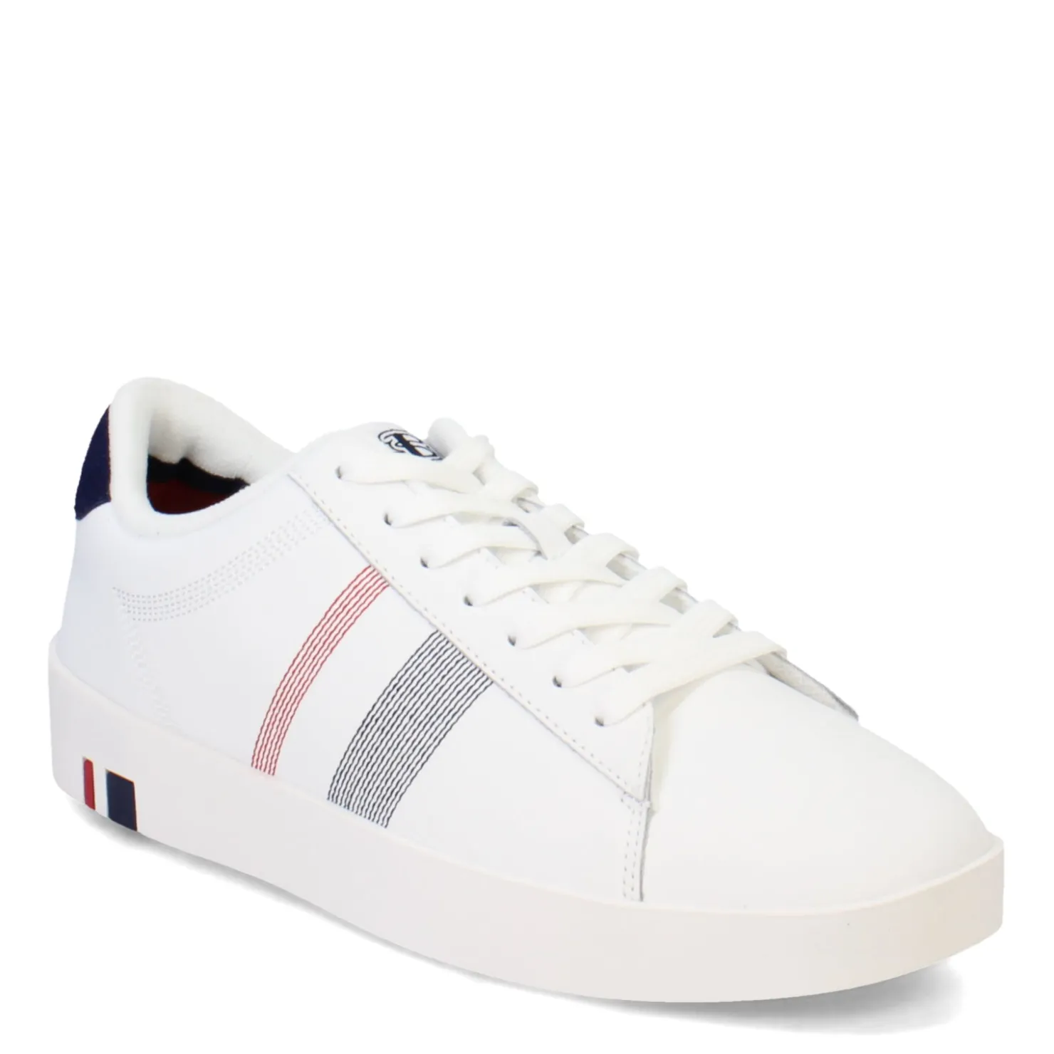 Fashion & Street*Ben Sherman Men's , Boxwell Sneaker White/Navy/Red
