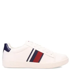 Fashion & Street*Ben Sherman Men's , Hampton Stripe Sneaker Red/Navy/White