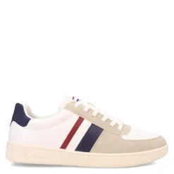 Fashion & Street*Ben Sherman Men's , Hyde Sneaker White/Beige/Navy/Red