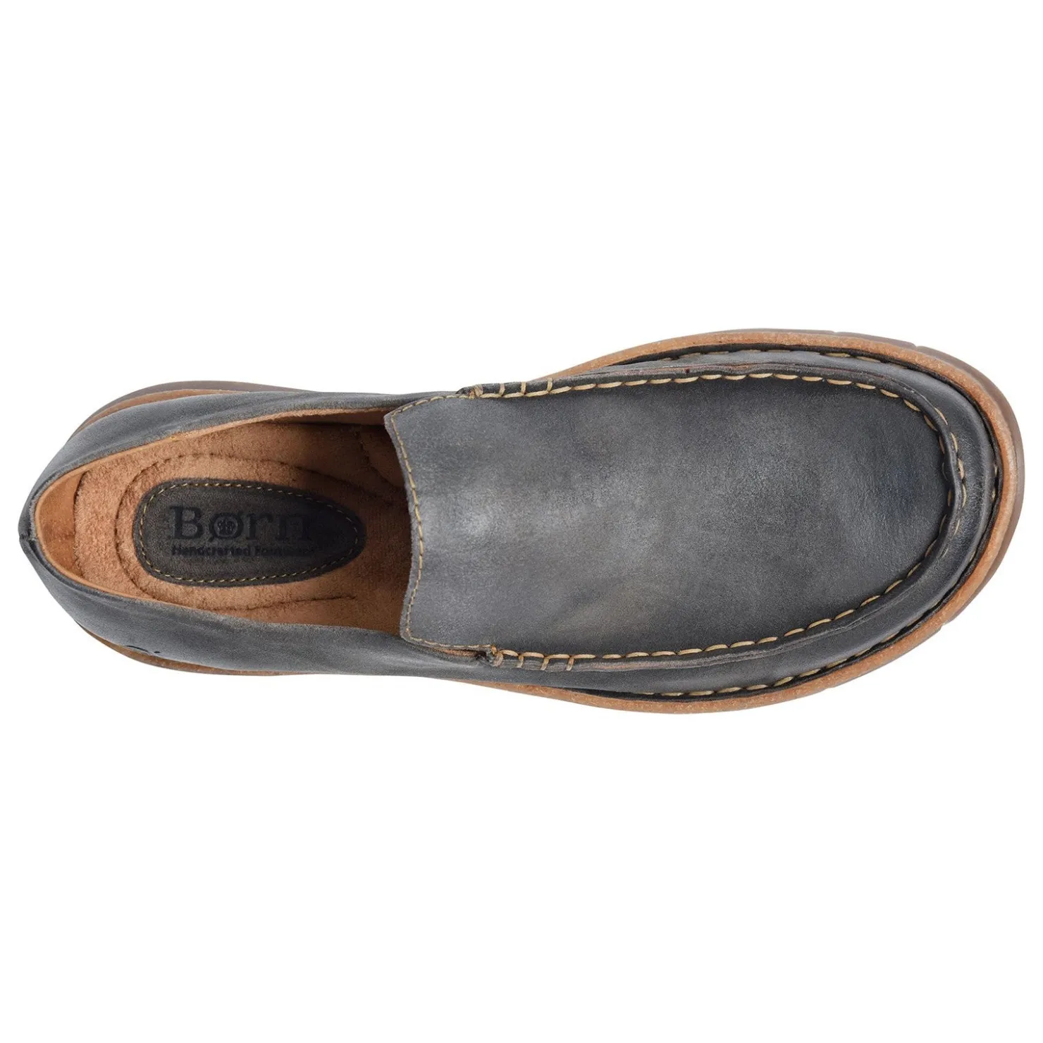 Slip-On Shoes*Born Men's , Baylor Moc Dark Grey