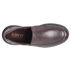 Loafers*Born Men's , Cambridge Slip-On Dark Brown
