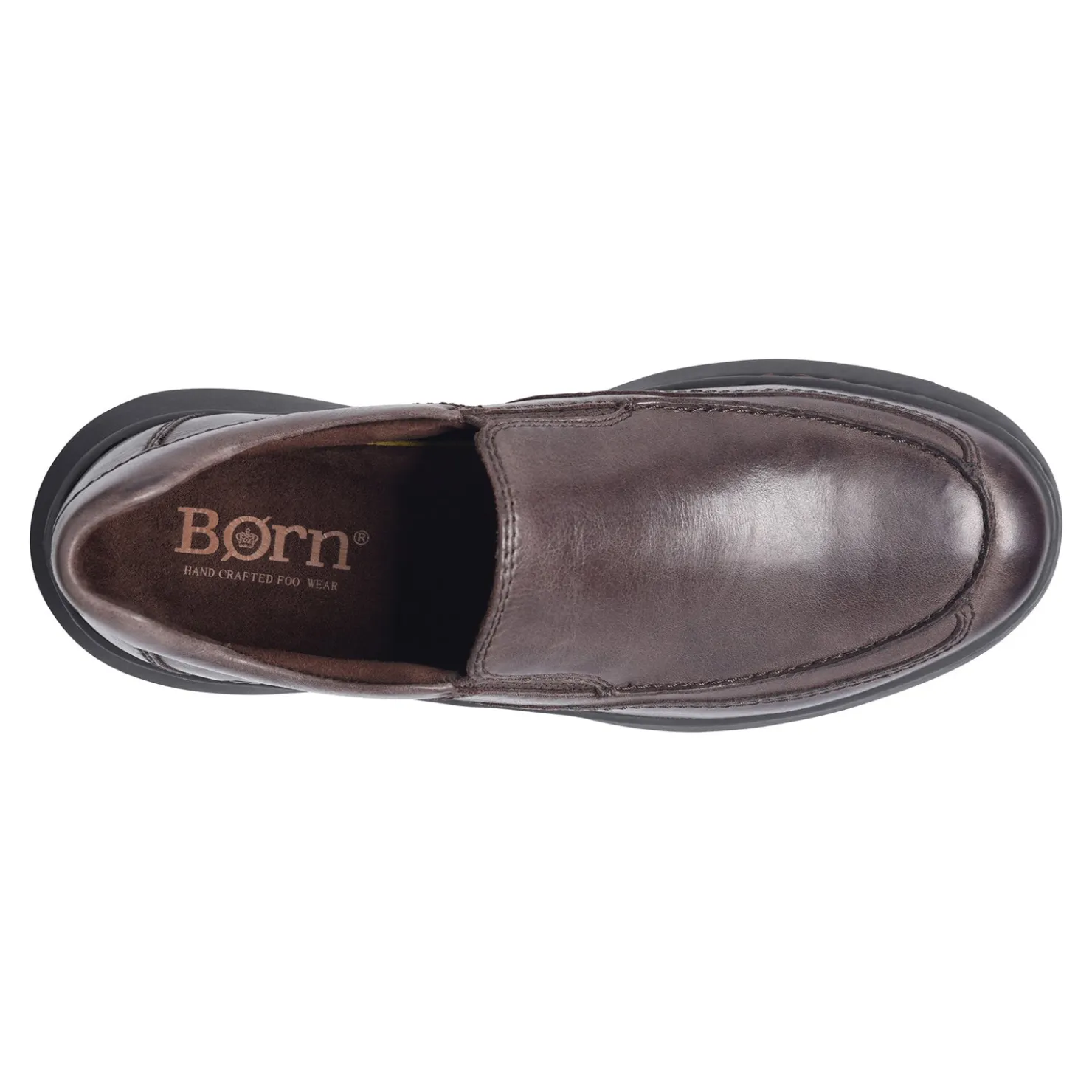 Loafers*Born Men's , Cambridge Slip-On Dark Brown