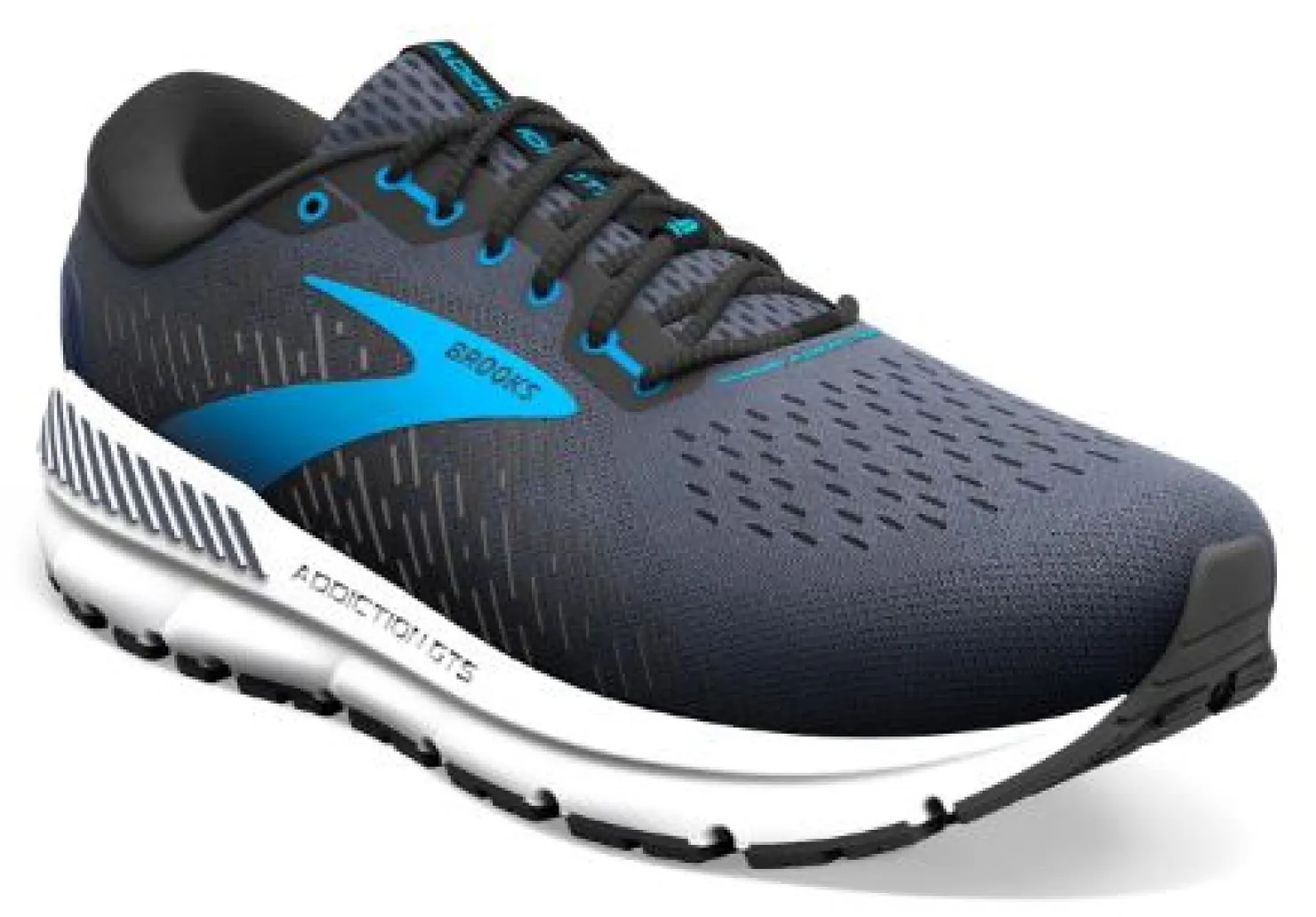 Running*Brooks Men's , Addiction GTS 15 Running Shoe - Narrow Width India Ink/Black/Blue